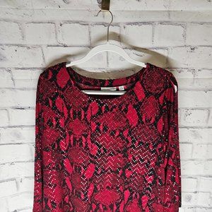 Black and Red Sequin Tunic